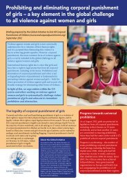 Prohibiting and eliminating corporal punishment of girls â a key ...