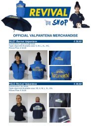 OFFICIAL VALPANTENA MERCHANDISE - Rally Club Valpantena