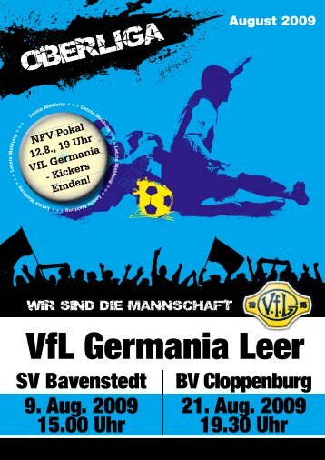 Hier das VfL-Magazin zum Spiel herunterladen! - VfL Germania Leer