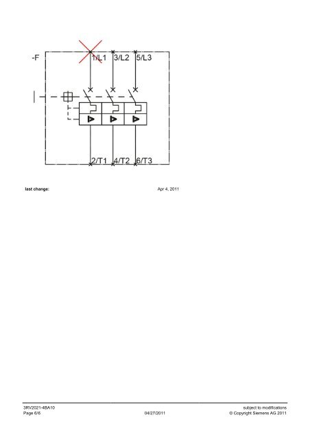 Product data sheet 3RV2021-4BA10