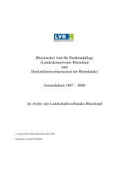 Rheinisches Amt für Denkmalpflege - Landschaftsverband Rheinland