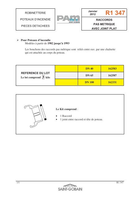 R1 310 - Easy catalogue