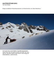Impressionen zur Aletschtour von Ueli Gerber - ig samojede