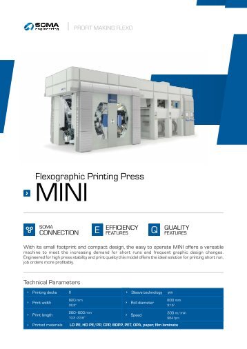 flexographic printing press - Soma spol.s.r.o.