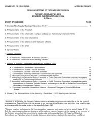 Printable Division Agenda - UC Riverside Academic Senate