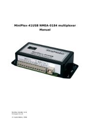 MiniPlex-41USB NMEA-0184 multiplexer Manual - Stentec