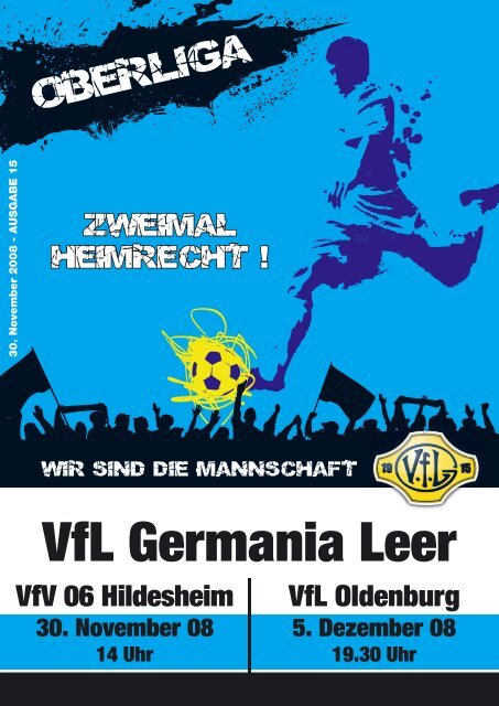 VfL-Magazin (Nr. 15) zum Spiel als pdf - VfL Germania Leer