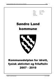 Kommunedelplan idrett, fysisk aktivitet og friluftsliv - SÃ¸ndre Land ...