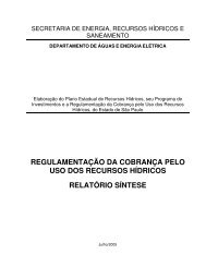 regulamentaÃ§Ã£o da cobranÃ§a pelo uso dos recursos hÃ­dricos - sigrh