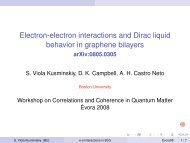 Electron-electron interactions and Dirac liquid behavior in graphene ...