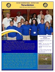 Newsletter - Rotary International District 6800