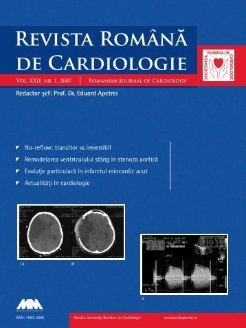 Nr. 1, 2007 - Romanian Journal of Cardiology