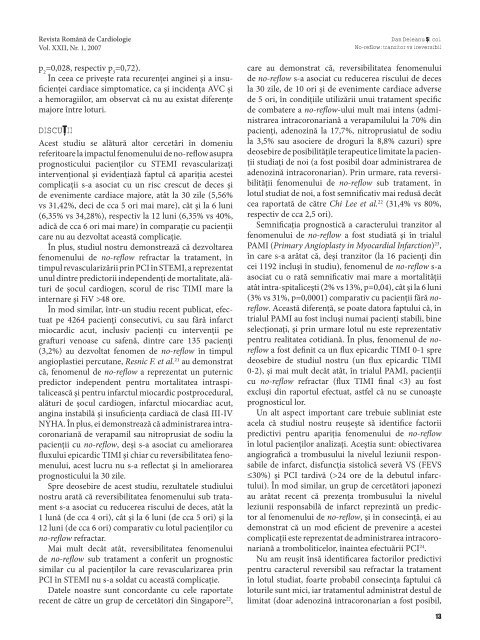 Nr. 1, 2007 - Romanian Journal of Cardiology