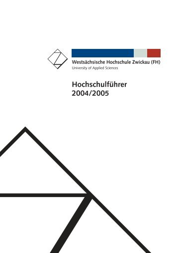 Hochschulführer 200 /200 - Westsächsische Hochschule Zwickau