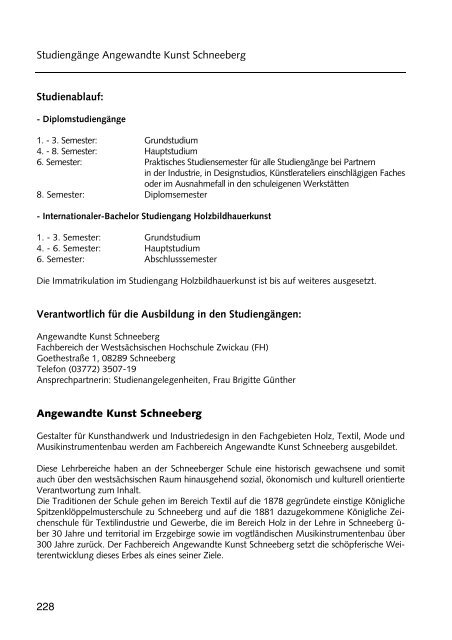 Hochschulführer 200 /200 - Westsächsische Hochschule Zwickau