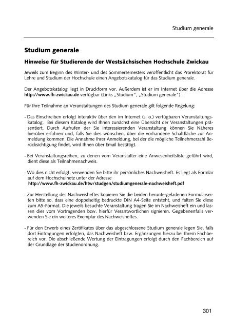 Hochschulführer 200 /200 - Westsächsische Hochschule Zwickau