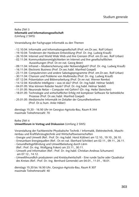 Hochschulführer 200 /200 - Westsächsische Hochschule Zwickau