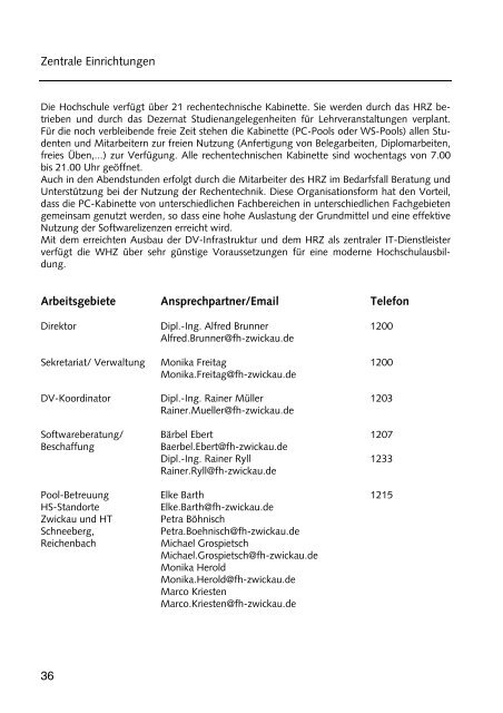 Hochschulführer 200 /200 - Westsächsische Hochschule Zwickau