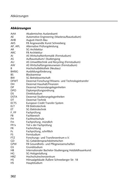 Hochschulführer 200 /200 - Westsächsische Hochschule Zwickau