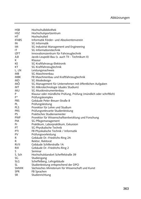 Hochschulführer 200 /200 - Westsächsische Hochschule Zwickau