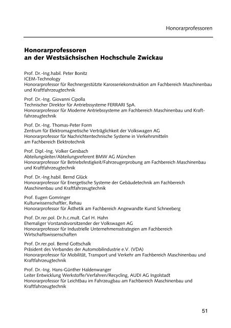 Hochschulführer 200 /200 - Westsächsische Hochschule Zwickau