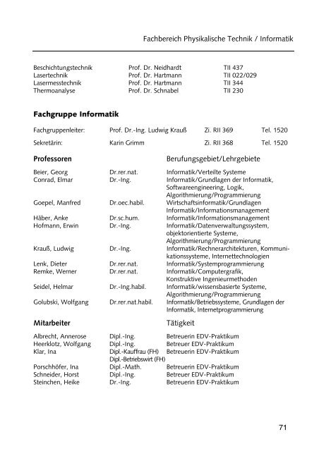 Hochschulführer 200 /200 - Westsächsische Hochschule Zwickau