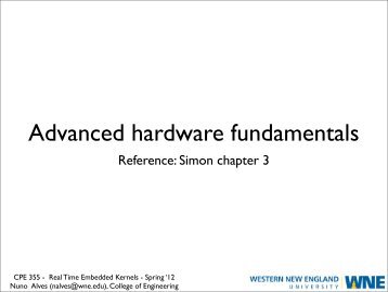 Advanced hardware fundamentals - Nuno Alves
