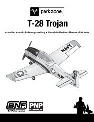 download a copy of the T-28 Trojan BNF manual - Horizon Hobby UK