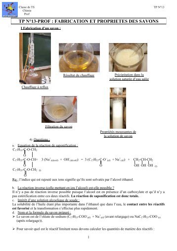 tp nÂ°13-prof : fabrication et proprietes des savons - Physagreg