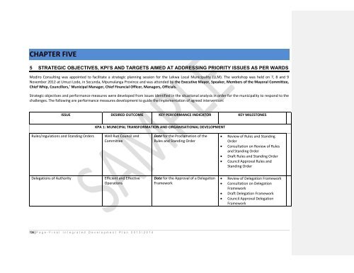 Lekwa Local Municipality 2013/14 - Co-operative Governance and ...