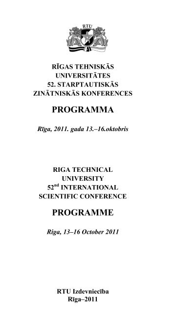 PROGRAMMA PROGRAMME - Aleph Files