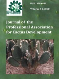 Diapositiva 1 - Journal of the Professional Association for Cactus ...