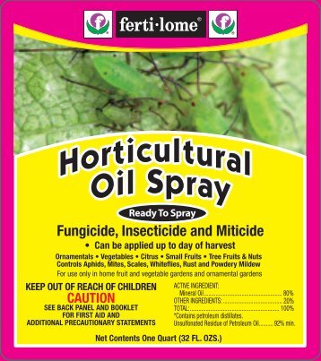 Ferti-Lome Horticultural Oil Spray RTS Label - Do My Own Pest ...