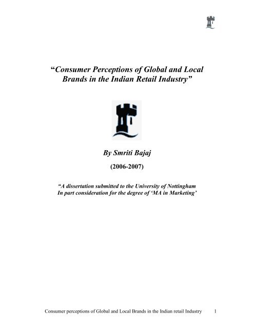 âConsumer Perceptions of Global and Local Brands in the Indian ...