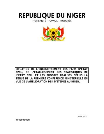 REPUBLIQUE DU NIGER