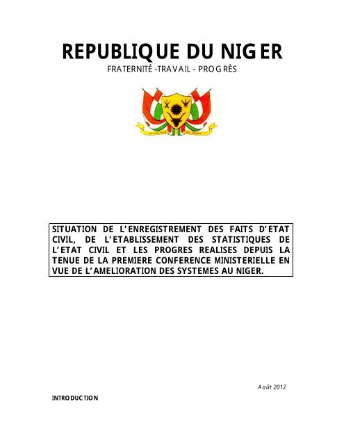 REPUBLIQUE DU NIGER