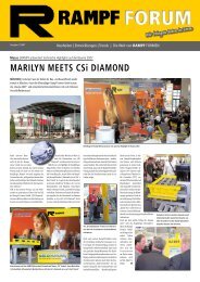 Marilyn Meets Csi DiaMonD - Rampf Formen GmbH
