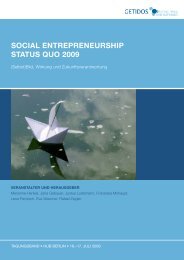 Social Entrepreneurship – Status Quo 2009 - Institut für Botanik und ...