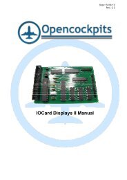 IOCard Displays II Manual - Opencockpits