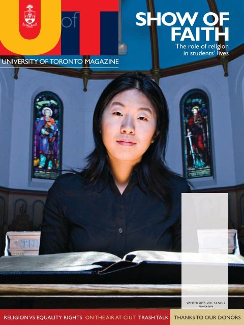 SHOW OF FAITH - University of Toronto Magazine