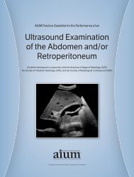 Ultrasound Examination of the Abdomen and/or ... - AIUM