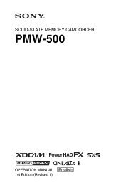 Panasonic AV-HS400A HD-SDI user manual - Talamas