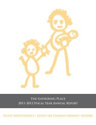 The Gathering Place 2011-2012 Fiscal Year Annual Report Fight ...