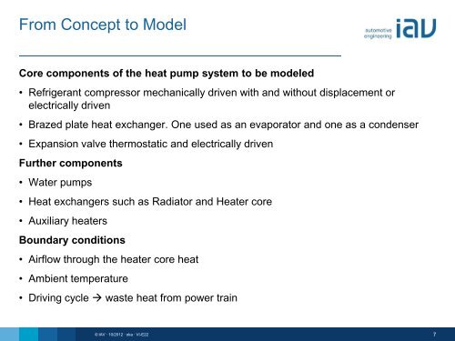 Heat Pump System Modeling