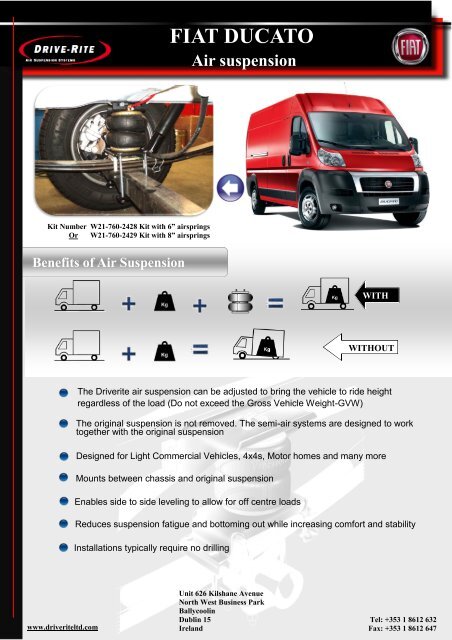 Control Options FIAT DUCATO Air suspension