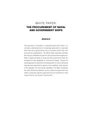 The Procurement of Naval and Government Ships - BMT Defence ...