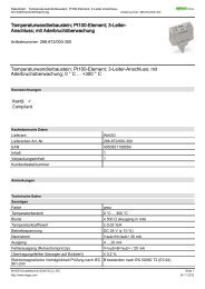 Temperaturwandlerbaustein; Pt100-Element; 3-Leiter- Anschluss ...