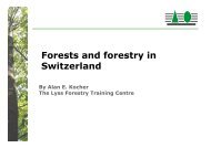 Le Centre forestier de formation (CEFOR) Lyss