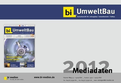 bi-Umweltbau Mediadaten 2012