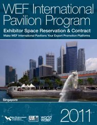 WEF International Pavilion Program - Water Environment Federation